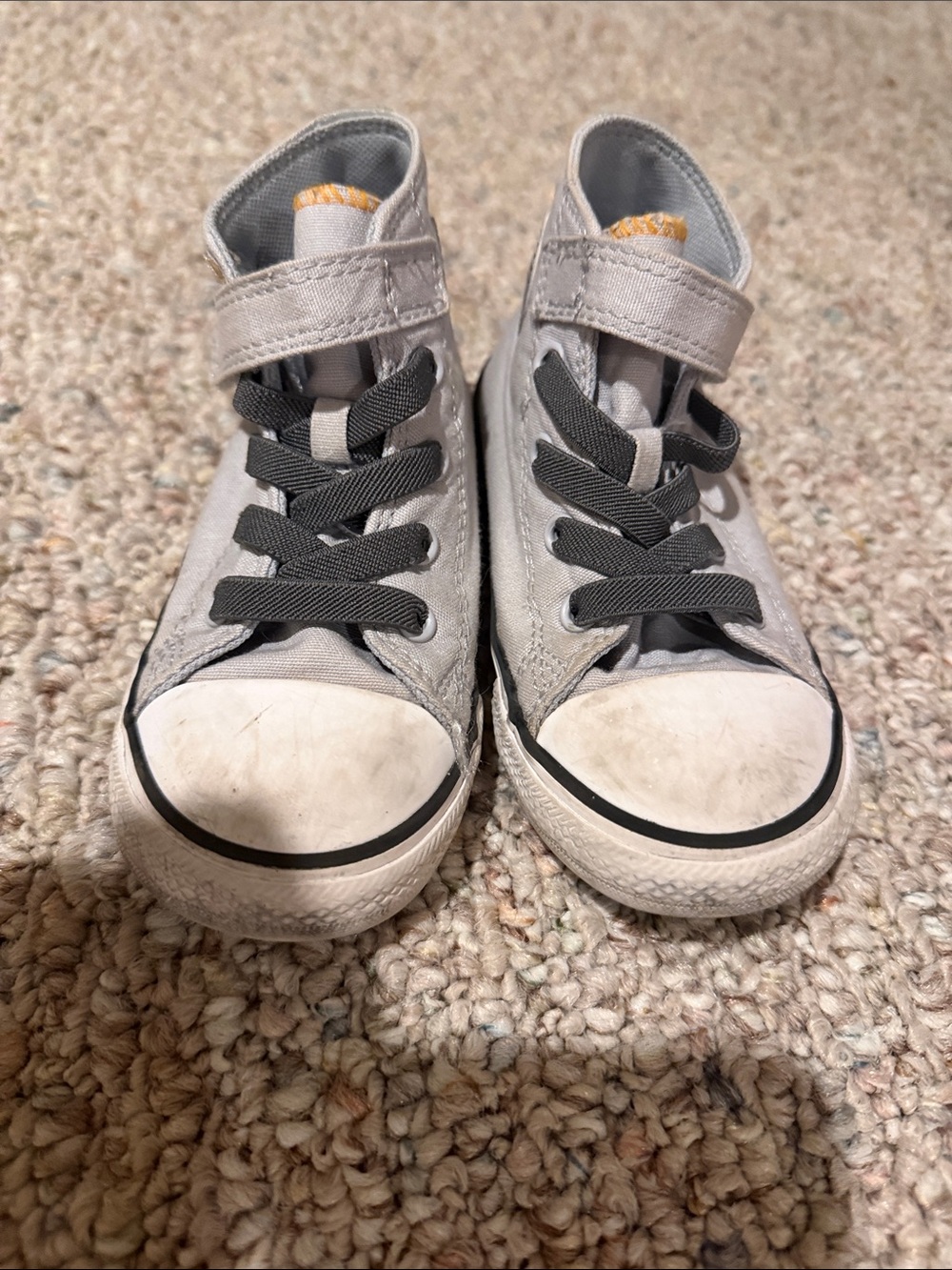 Converse Kids Gray Canvas High Tops